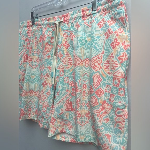 *New* Faherty Shorelite Active Swim Short Tropic Clay Print 7" Inseam, Size XXL - Picture 4 of 9